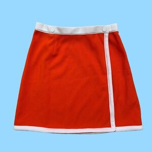 60s Urban Outfitters Orange Mini Skirt